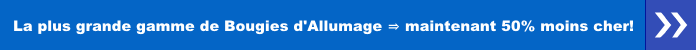 La plus grande gamme de bougies d'allumage - maintenant 50% moins cher
