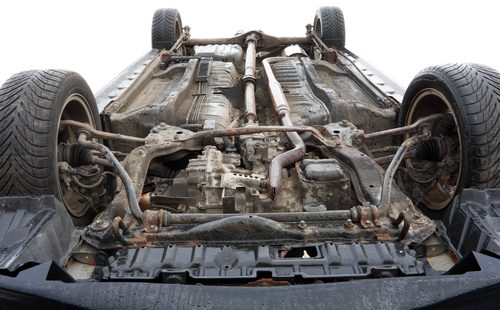 Les points de rouille sur la carrosserie