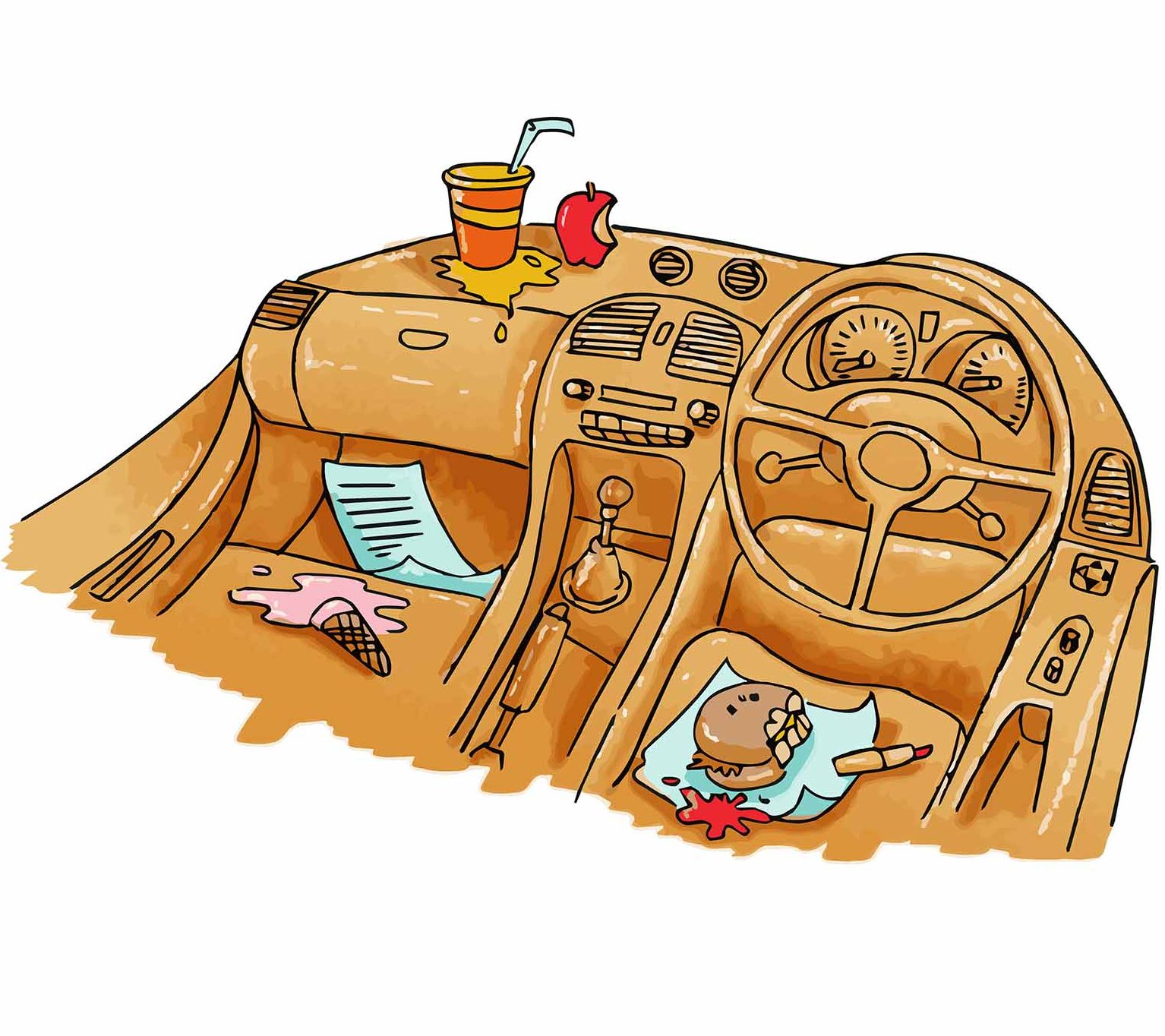 Nettoyage de l’intérieur de la voiture