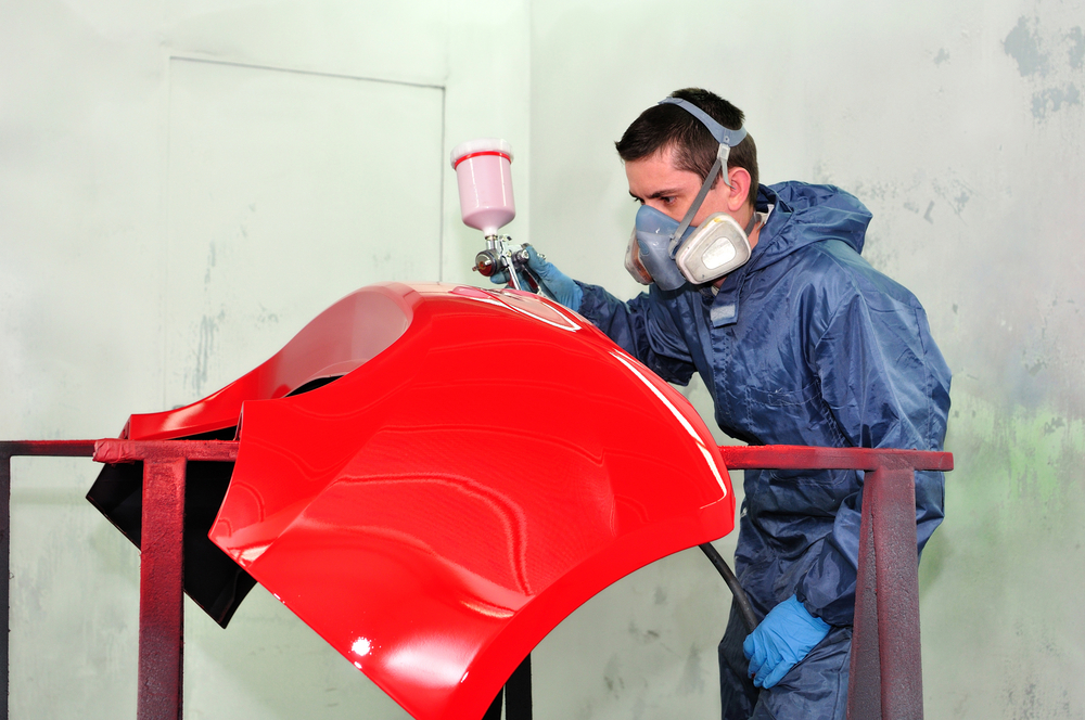 Une peinture partielle de la voiture