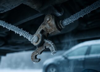 Que faire si le frein à main (frein de stationnement) est gelé ?