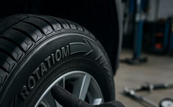 Comment trouver le sens de rotation des pneus : sans flèche et avec flèche